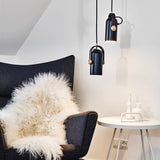 Carronade Adjustable Spot Pendant Light with Metal and Wood Style Industrial Design