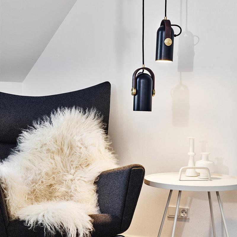 Carronade Adjustable Spot Pendant Light with Metal and Wood Style Industrial Design