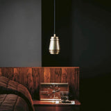 Cask Brushed Brass Cylinder Pendant Light for Modern Kitchen and Dining Areas
