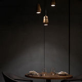 Cask Brushed Brass Cylinder Pendant Light for Modern Kitchen and Dining Areas
