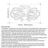 Modern 5 Blade Ceiling Fan with External LED Light Ring and Remote Control Dimming