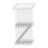Charcoal Crown LED Pendant Light Large Alphabet S to Z Artistic Hanging Sculpture Chandelier