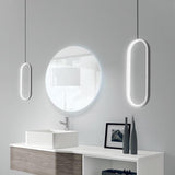 Chic Rounded Rectangle LED Pendant Lamp Adjustable Modern Hanging Ceiling Light for Dining Room