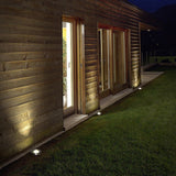 Chrome Stainless Steel Waterproof LED Recessed Step Lights for Outdoor Garden Deck and Poolside Path
