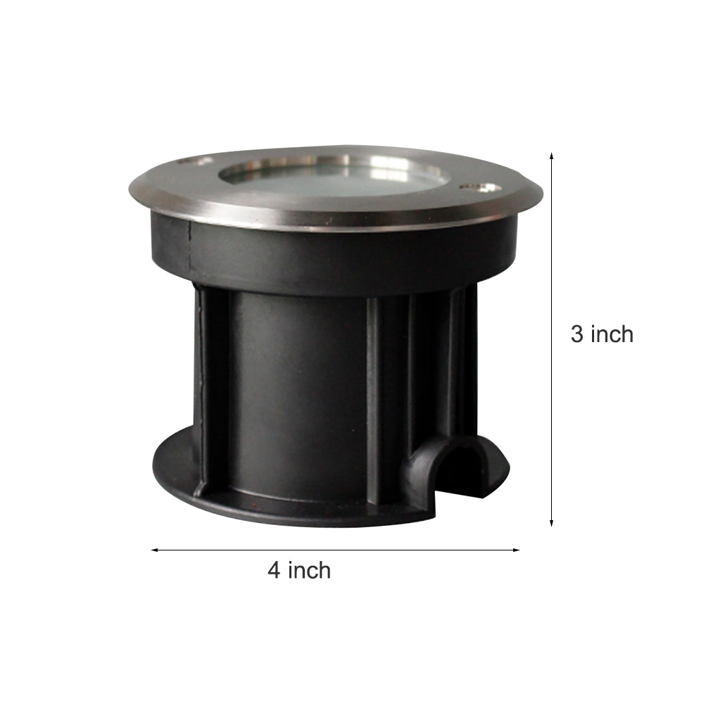 Chrome Stainless Steel Waterproof LED Recessed Step Lights for Outdoor Garden Deck and Poolside Path