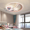 Modern Star Shaped Flush Mount Ceiling Fan with Lights and Remote Control for Kids Nursery