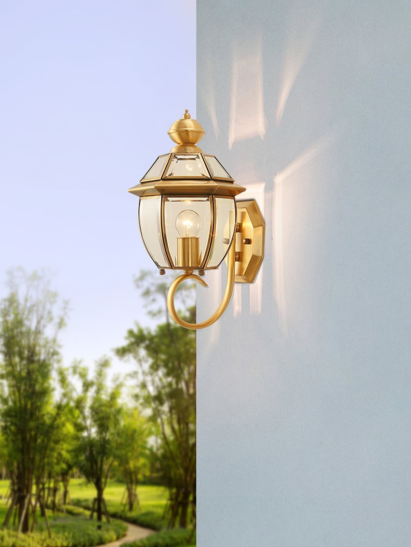 classic-european-brass-outdoor-lantern-wall-sconce-with-clear-glass-for-garden-and-patio