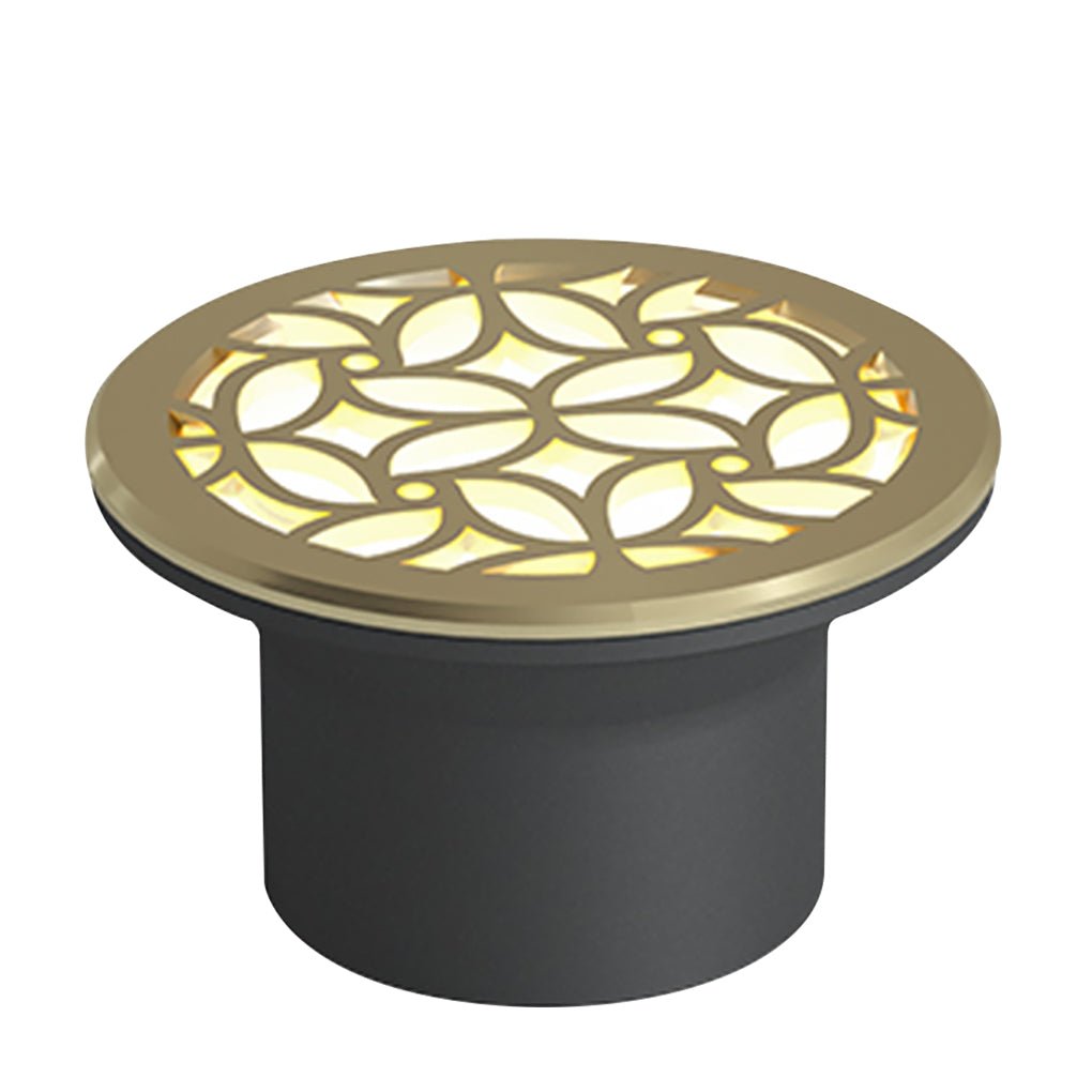 Classical Brass Outdoor LED Recessed Step Lights IP65 Waterproof Ground Pathway Lighting