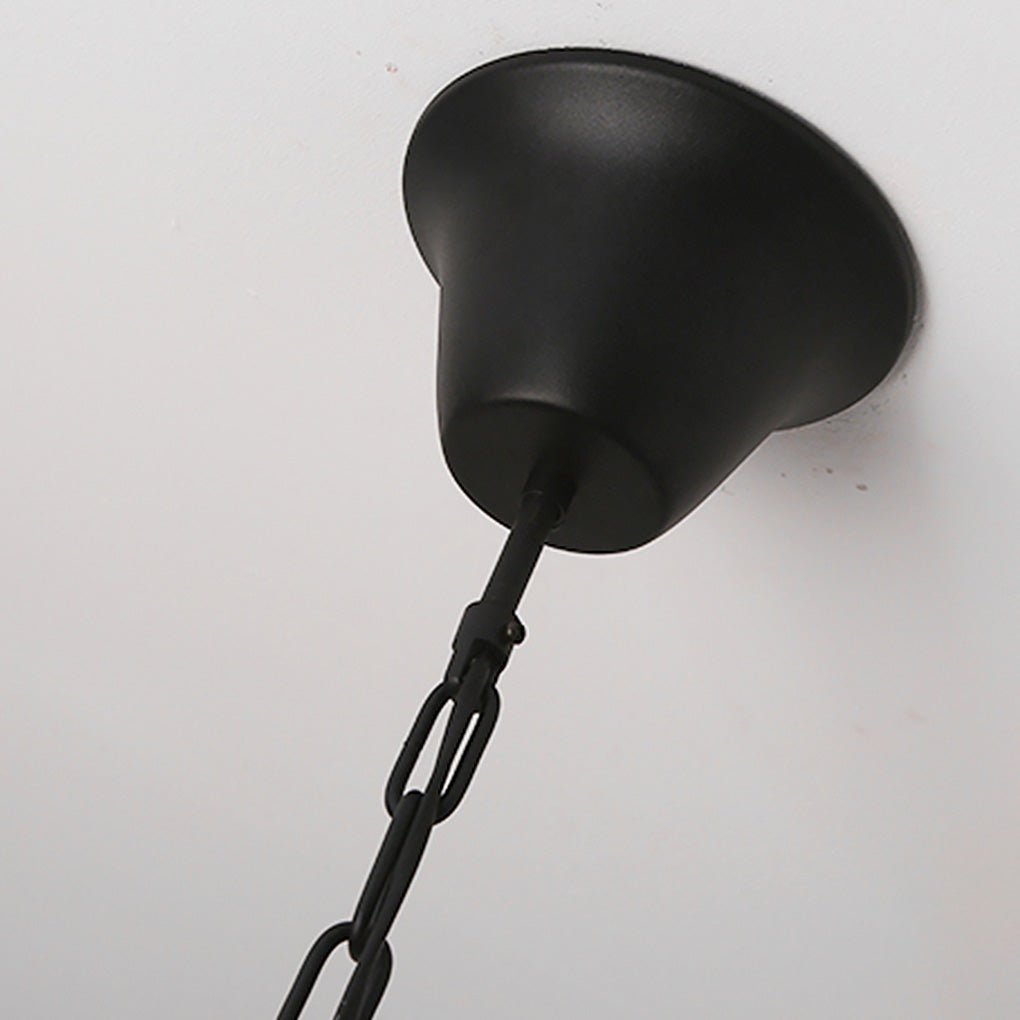 Vintage Waterproof Outdoor LED Hanging Chandelier for Garden and Courtyard Lighting
