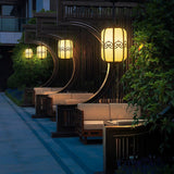 Vintage Waterproof Outdoor LED Hanging Chandelier for Garden and Courtyard Lighting