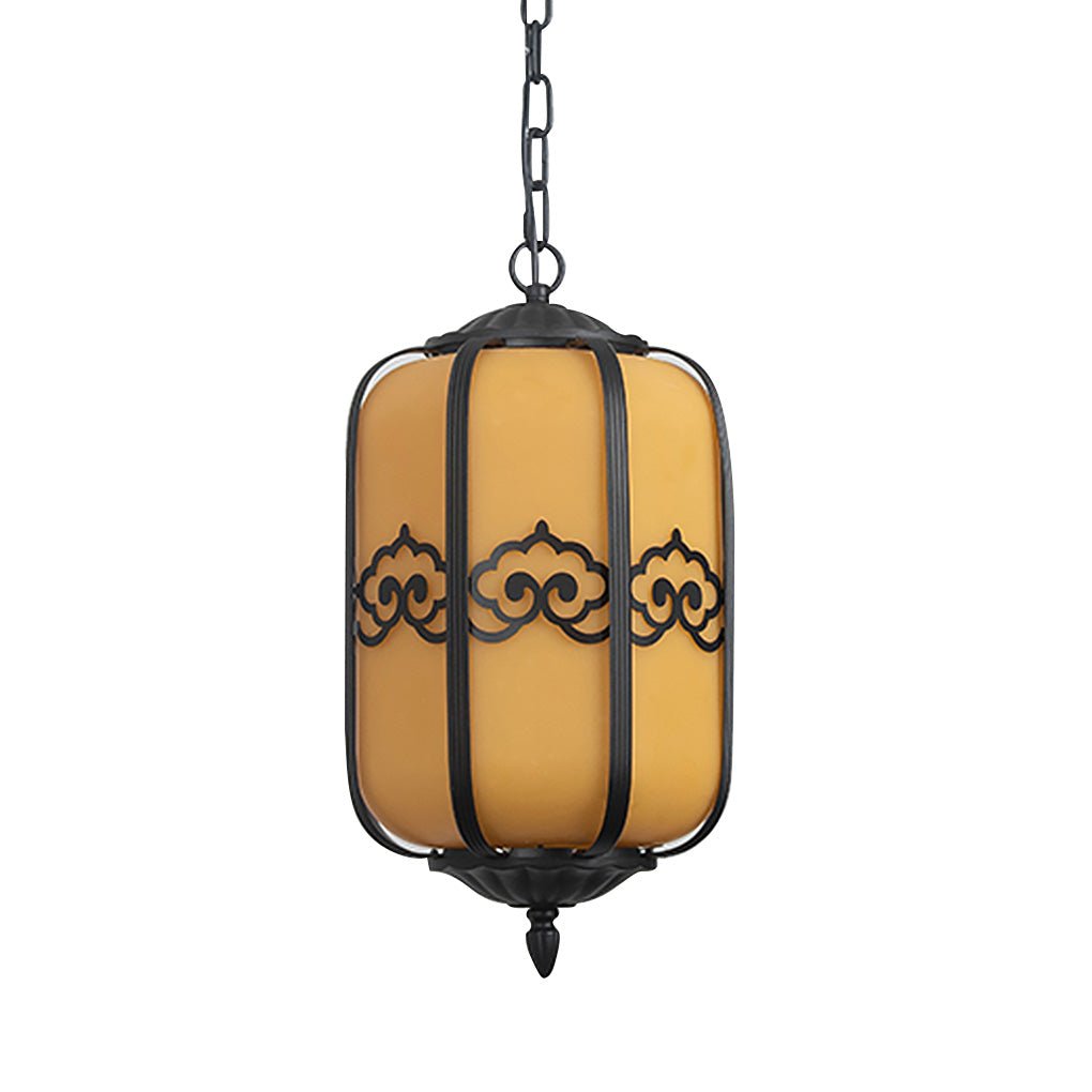 Vintage Waterproof Outdoor LED Hanging Chandelier for Garden and Courtyard Lighting