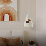 Clovo Postmodern Resin Pendant Light Grey White Decorative Hanging Lamp for Kitchen and Dining Room