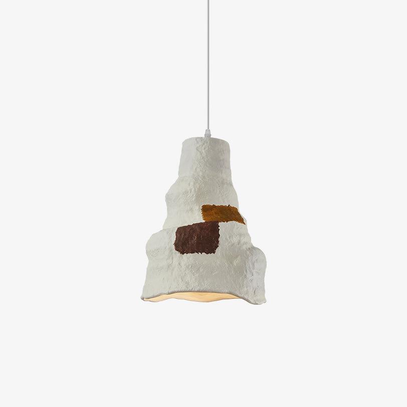 Clovo Postmodern Resin Pendant Light Grey White Decorative Hanging Lamp for Kitchen and Dining Room