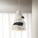 Clovo Postmodern Resin Pendant Light Grey White Decorative Hanging Lamp for Kitchen and Dining Room