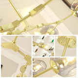 Colorful Glass Globe Sputnik Chandelier Modern Industrial Pendant Lighting for Dining Room and Bedroom