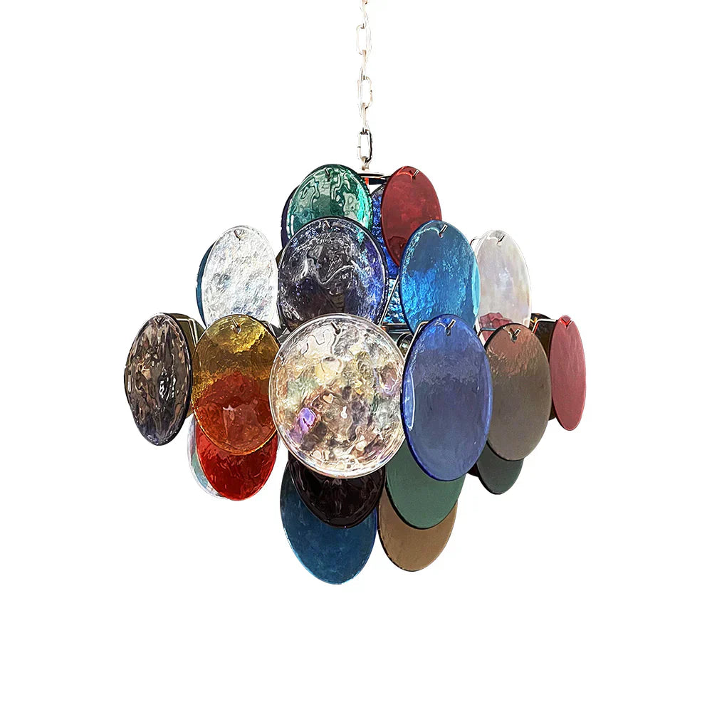 colorful-murano-style-glass-disk-chandelier-vintage-multicolored-pendant-light-fixture