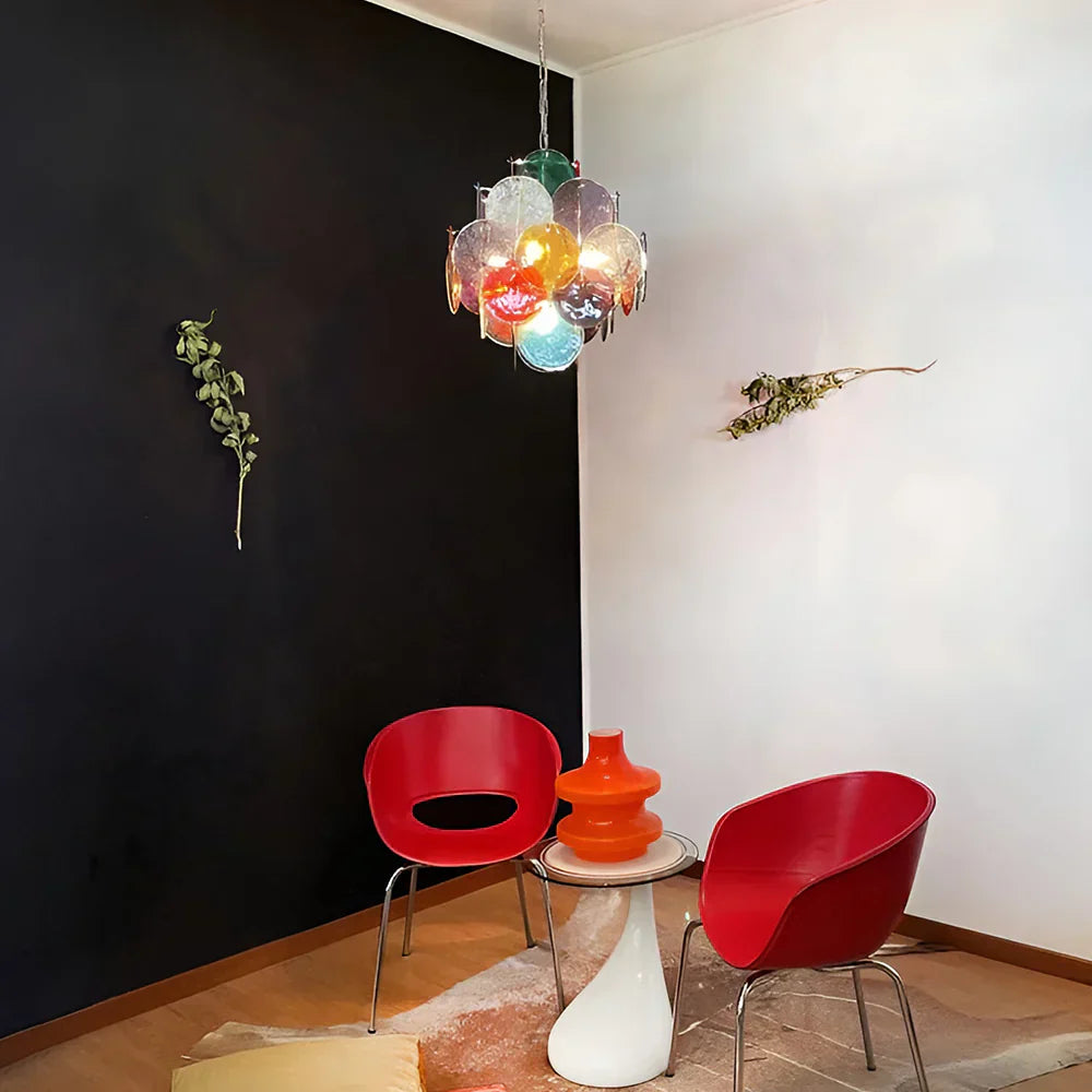 colorful-murano-style-glass-disk-chandelier-vintage-multicolored-pendant-light-fixture