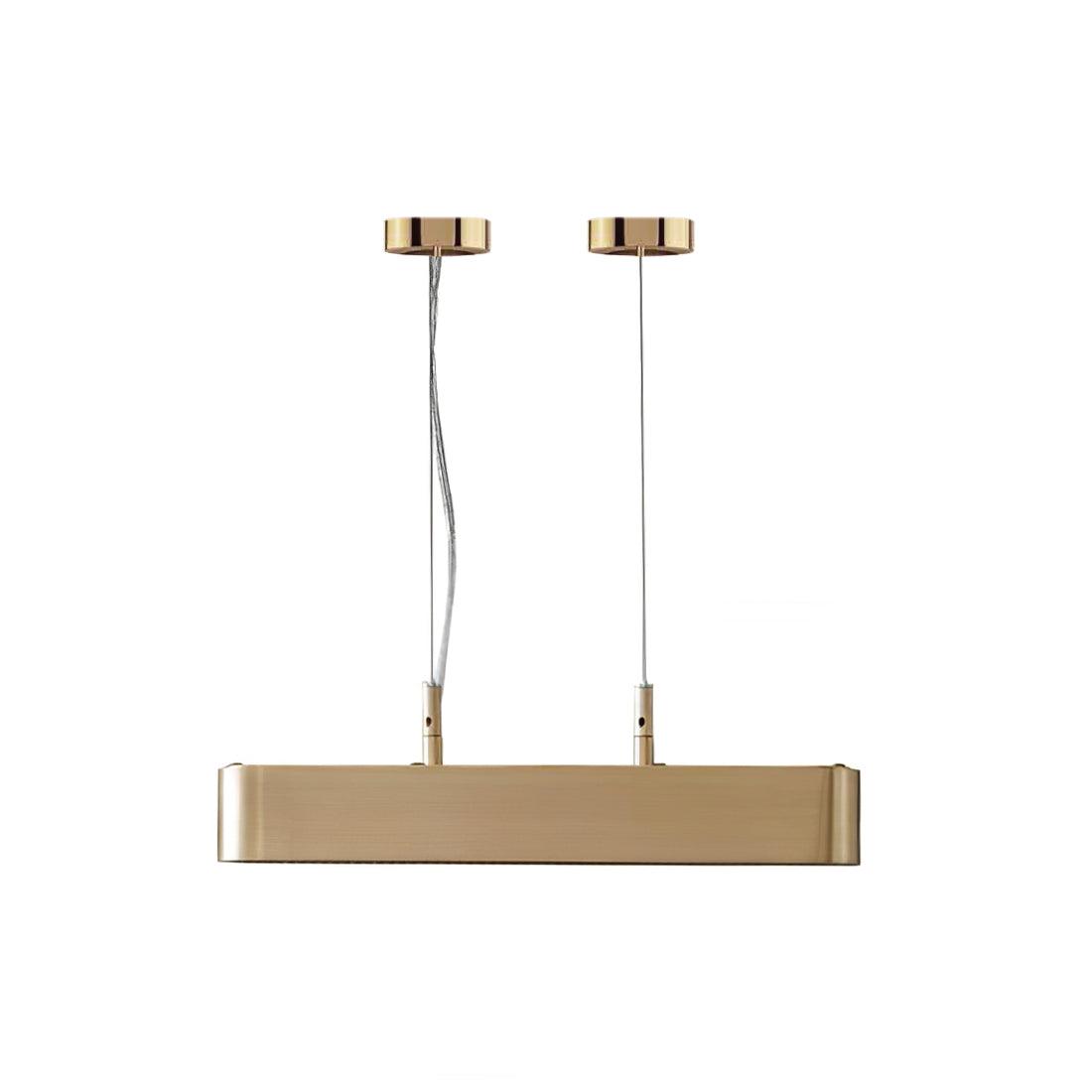 Colt Modern Linear Brass Pendant Light with Integrated LED for Kitchen Island