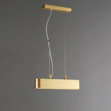 Colt Modern Linear Brass Pendant Light with Integrated LED for Kitchen Island