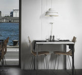 Concert Multi Shade Tiered Pendant Lamp Modern Matte Metal Hanging Ceiling Light for Living Room