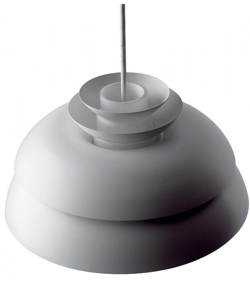 Concert Multi Shade Tiered Pendant Lamp Modern Matte Metal Hanging Ceiling Light for Living Room