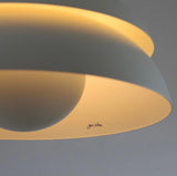 Concert Multi Shade Tiered Pendant Lamp Modern Matte Metal Hanging Ceiling Light for Living Room