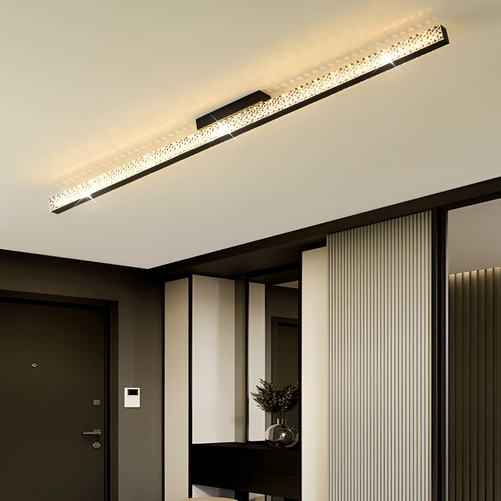 Contemporary 41 Inch Long Linear Acrylic Sword LED Wall Lamp for Modern Interiors