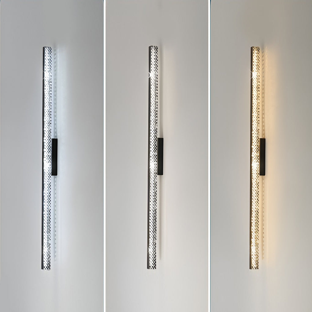 Contemporary 41 Inch Long Linear Acrylic Sword LED Wall Lamp for Modern Interiors