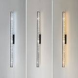 Contemporary 41 Inch Long Linear Acrylic Sword LED Wall Lamp for Modern Interiors