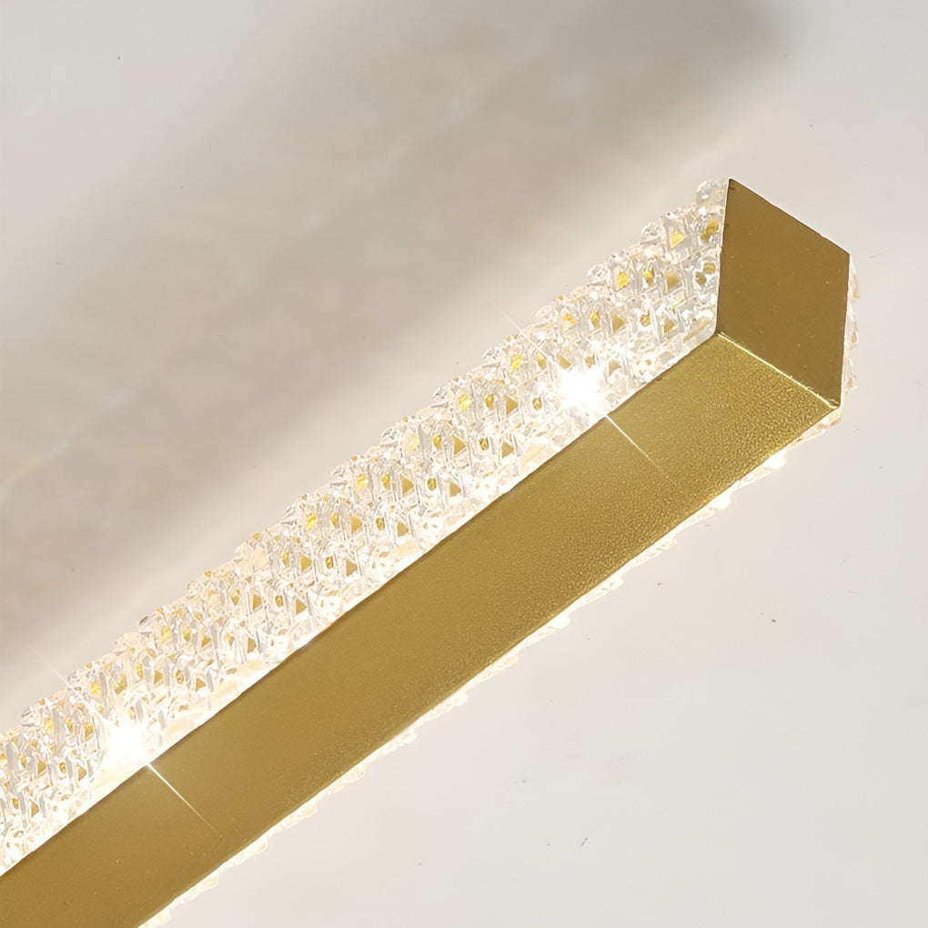 Contemporary 41 Inch Long Linear Acrylic Sword LED Wall Lamp for Modern Interiors