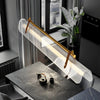 Contemporary Acrylic Nami Wave Kitchen Island Lighting LED Linear Pendant for Dining Room