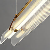 Contemporary Acrylic Nami Wave Kitchen Island Lighting LED Linear Pendant for Dining Room