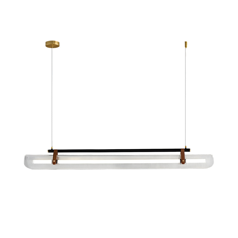 Contemporary Acrylic Nami Wave Kitchen Island Lighting LED Linear Pendant for Dining Room
