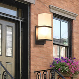 Contemporary Black Aluminum Outdoor Wall Sconce Waterproof Exterior Porch Light for Garden and Patio