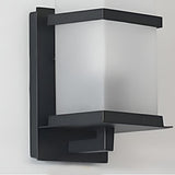 Contemporary Black Aluminum Outdoor Wall Sconce Waterproof Exterior Porch Light for Garden and Patio