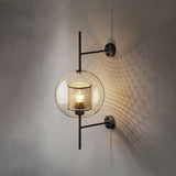 Contemporary Chiswick Glass Wall Sconce Sphere and Capsule Indoor Lighting Fixture