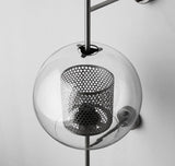 Contemporary Chiswick Glass Wall Sconce Sphere and Capsule Indoor Lighting Fixture
