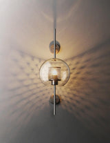 Contemporary Chiswick Glass Wall Sconce Sphere and Capsule Indoor Lighting Fixture