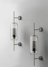 Contemporary Chiswick Glass Wall Sconce Sphere and Capsule Indoor Lighting Fixture