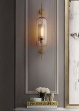 Contemporary Chiswick Glass Wall Sconce Sphere and Capsule Indoor Lighting Fixture