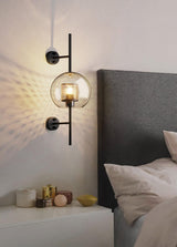 Contemporary Chiswick Glass Wall Sconce Sphere and Capsule Indoor Lighting Fixture