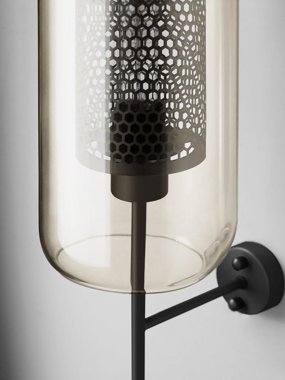 Contemporary Chiswick Glass Wall Sconce Sphere and Capsule Indoor Lighting Fixture