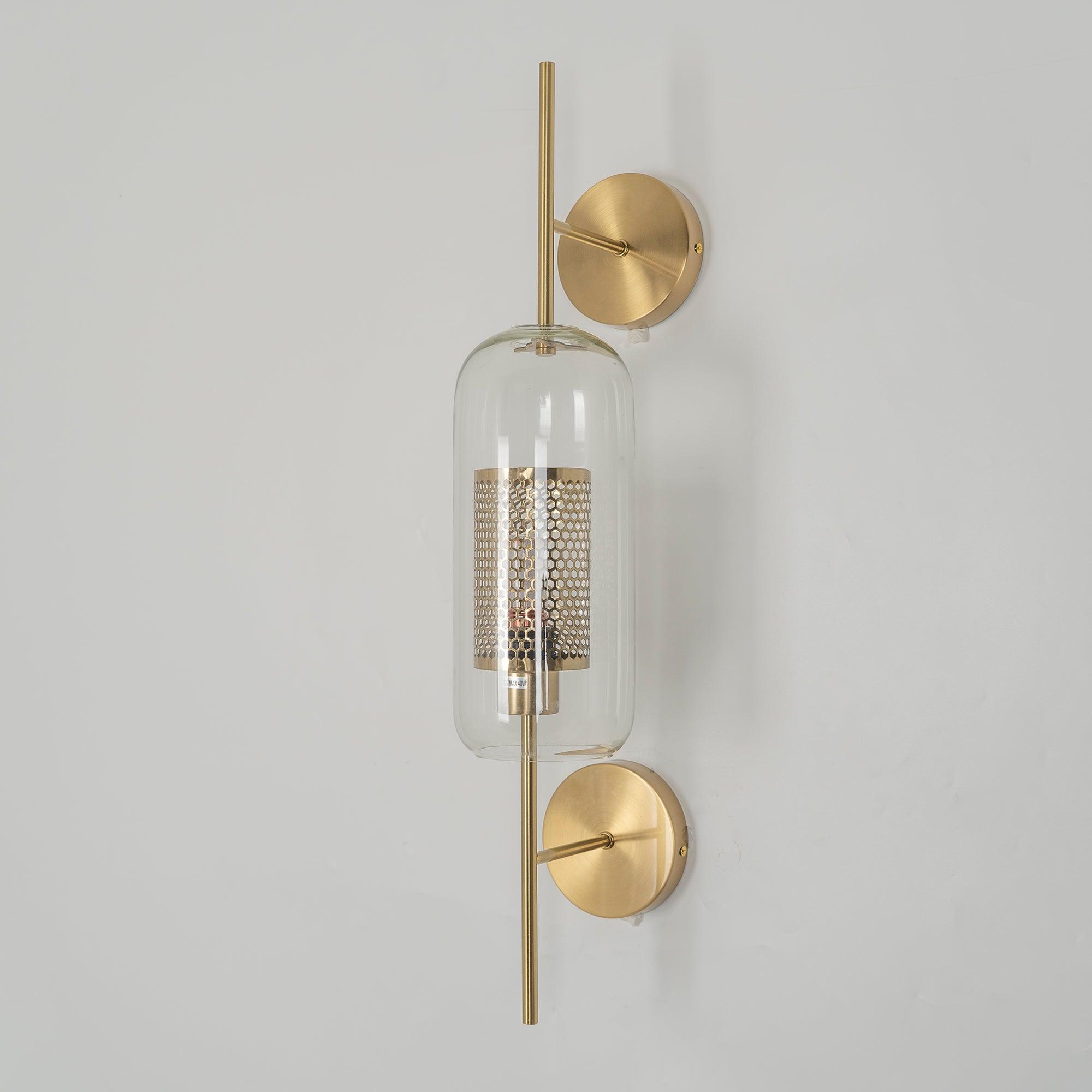 Contemporary Chiswick Glass Wall Sconce Sphere and Capsule Indoor Lighting Fixture
