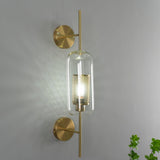 Contemporary Chiswick Glass Wall Sconce Sphere and Capsule Indoor Lighting Fixture