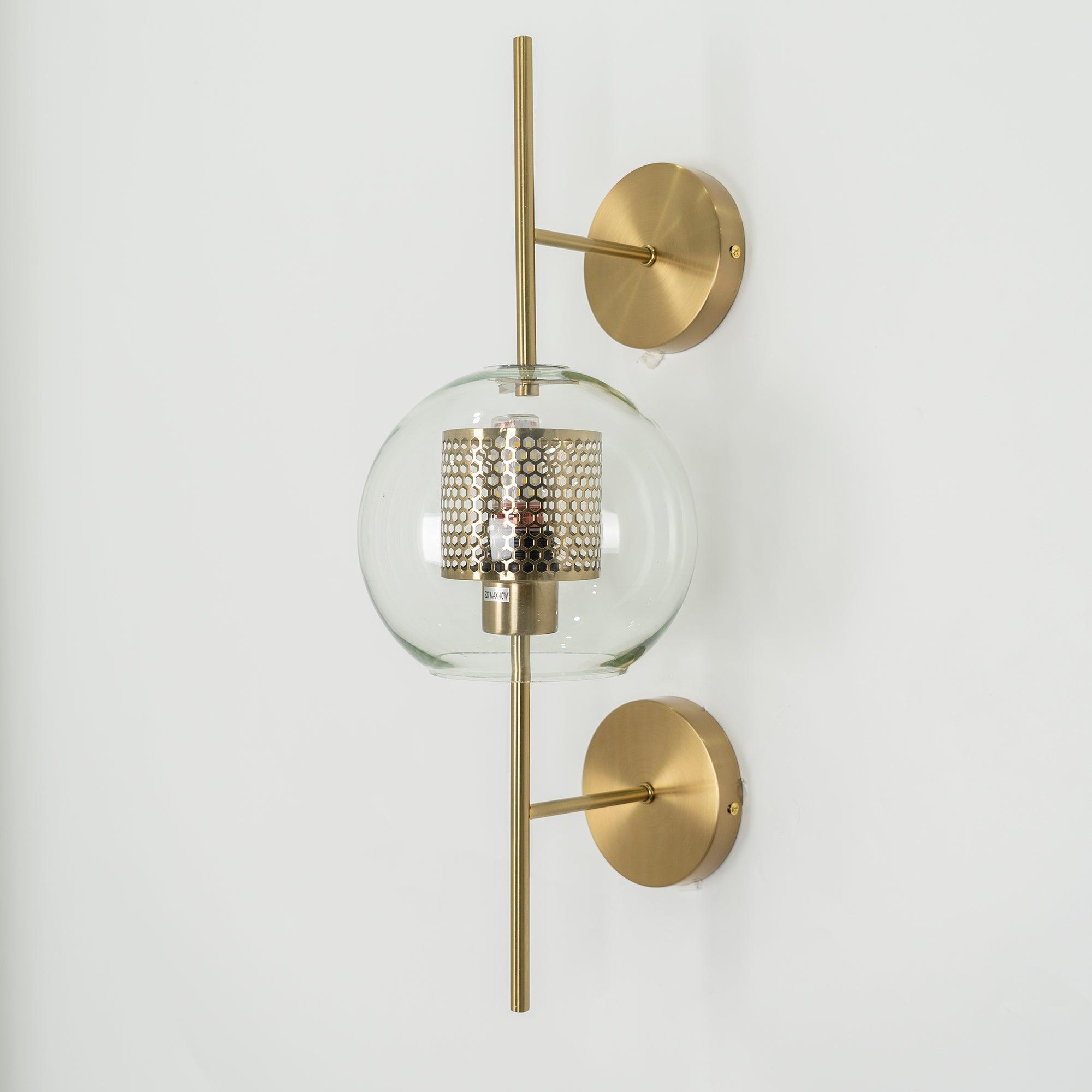 Contemporary Chiswick Glass Wall Sconce Sphere and Capsule Indoor Lighting Fixture