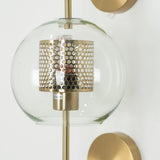 Contemporary Chiswick Glass Wall Sconce Sphere and Capsule Indoor Lighting Fixture