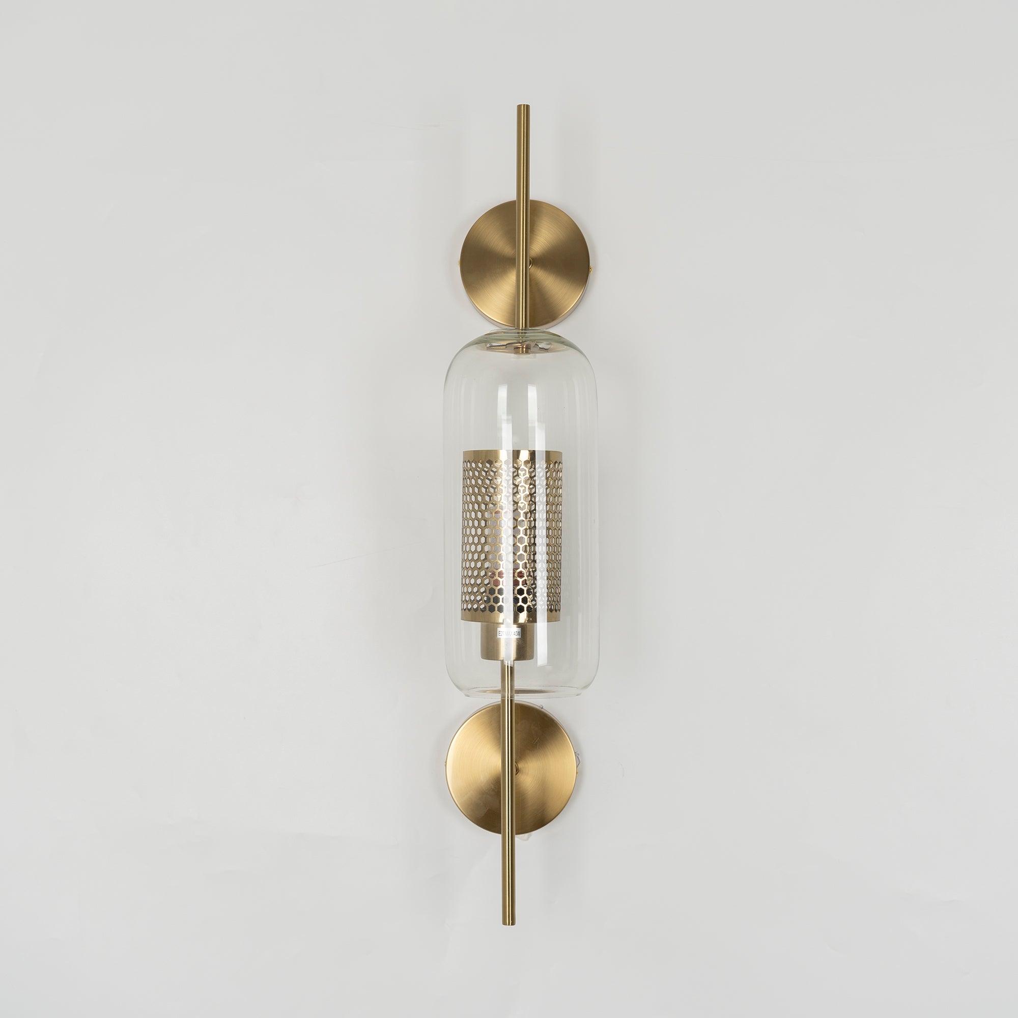 Contemporary Chiswick Glass Wall Sconce Sphere and Capsule Indoor Lighting Fixture