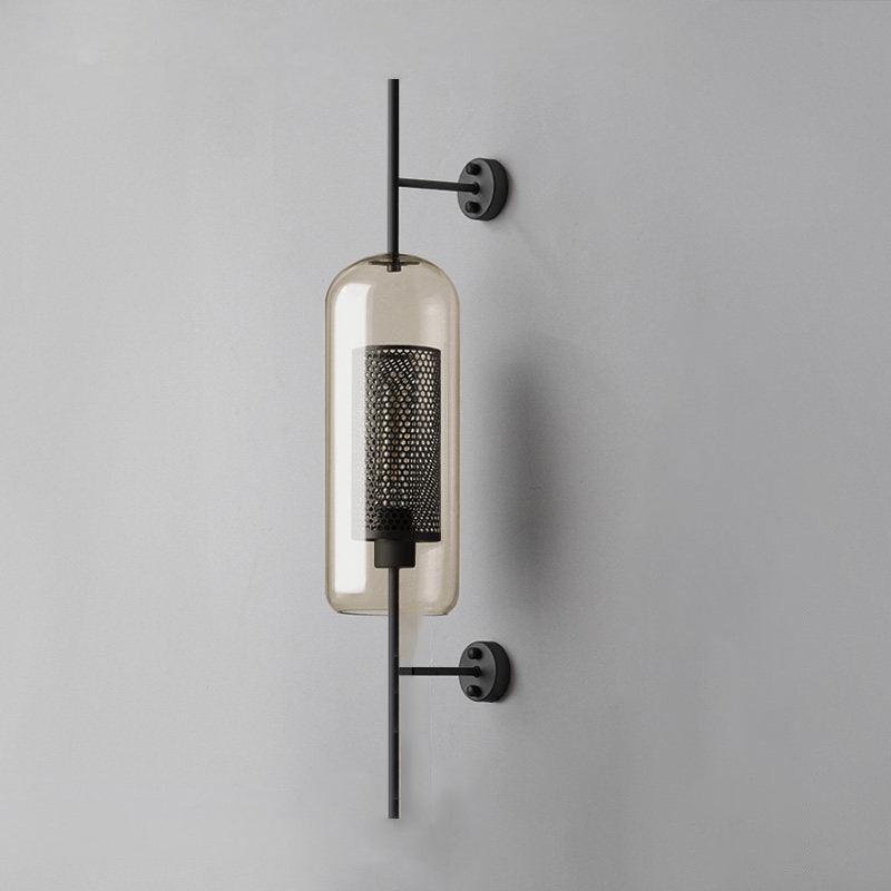 Contemporary Chiswick Glass Wall Sconce Sphere and Capsule Indoor Lighting Fixture