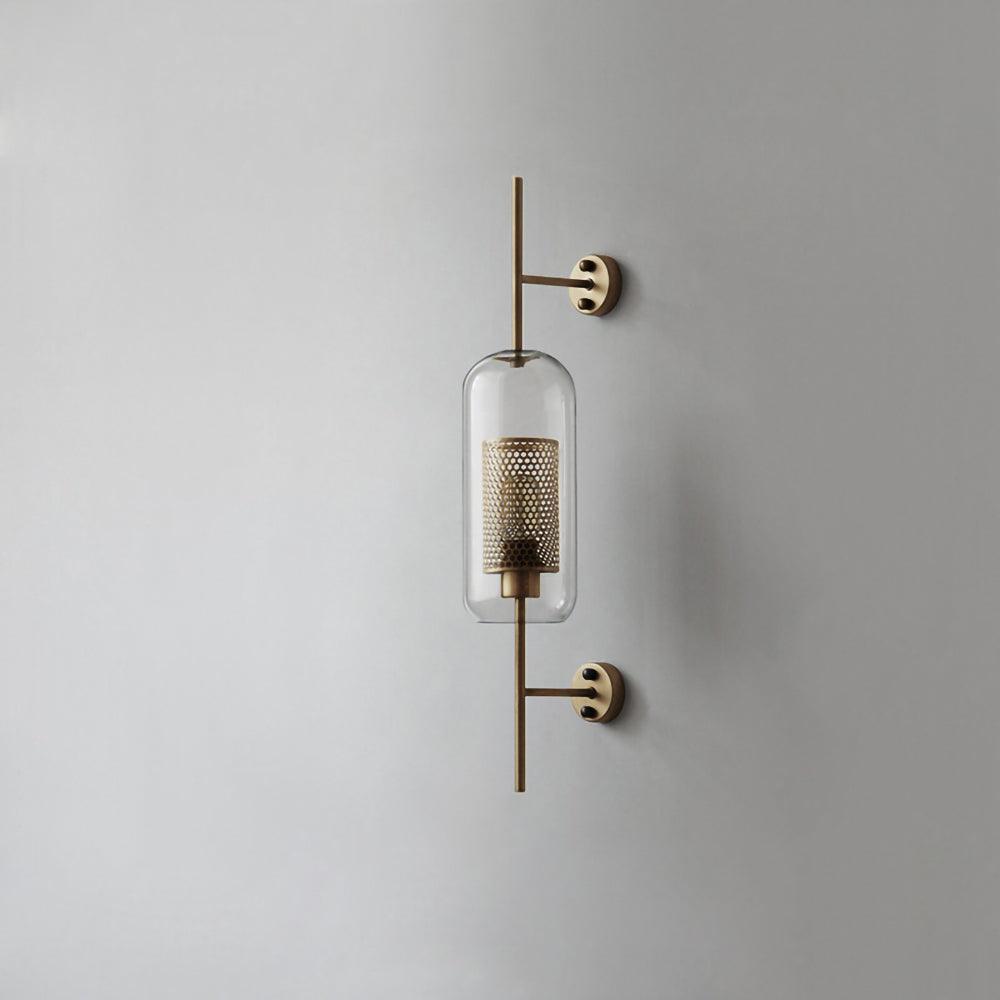 Contemporary Chiswick Glass Wall Sconce Sphere and Capsule Indoor Lighting Fixture