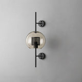 Contemporary Chiswick Glass Wall Sconce Sphere and Capsule Indoor Lighting Fixture